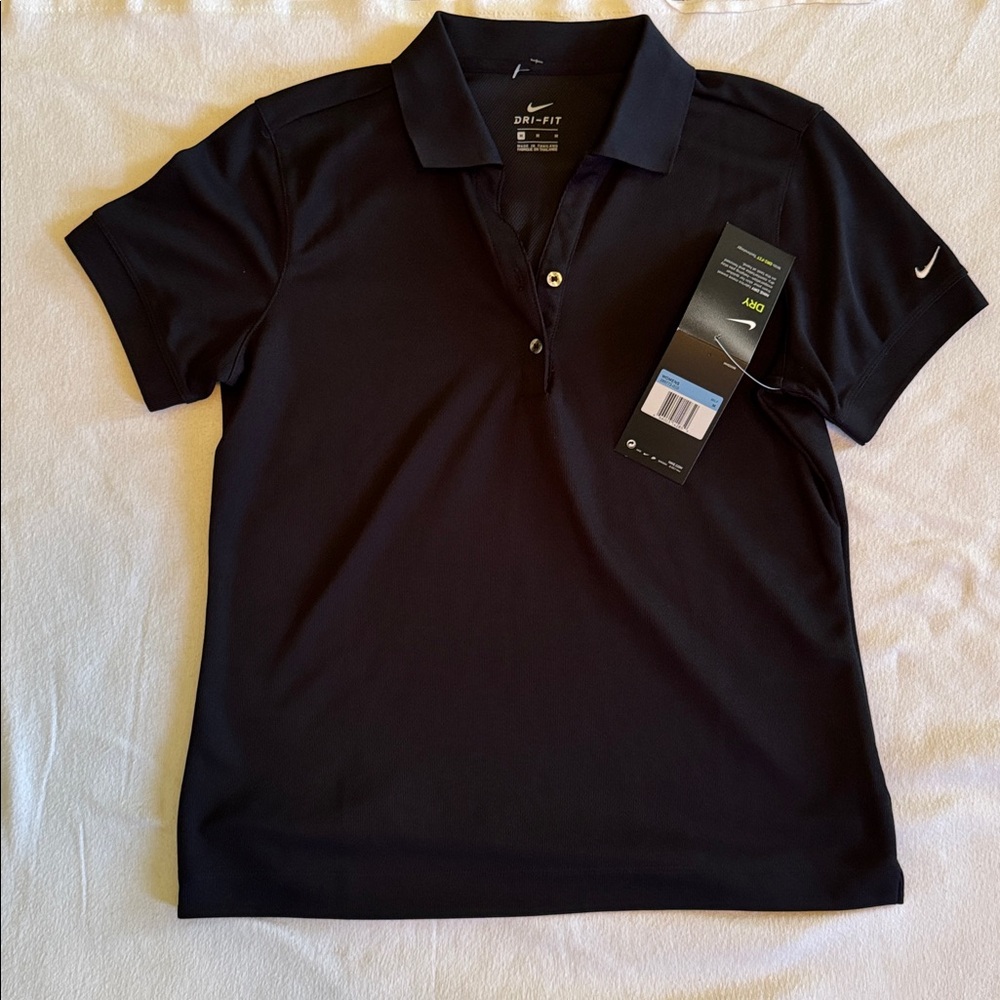 Nike Women’s Dri-FIT Short Sleeve Polo - Black